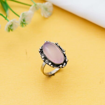 Arts Crystal Products Natural Labradorite Ring Set for Women,Vintage Joint Knuckle Stackable Rings Oval Gemstone Ring